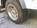 Underbody with Right Rear Drive Tires