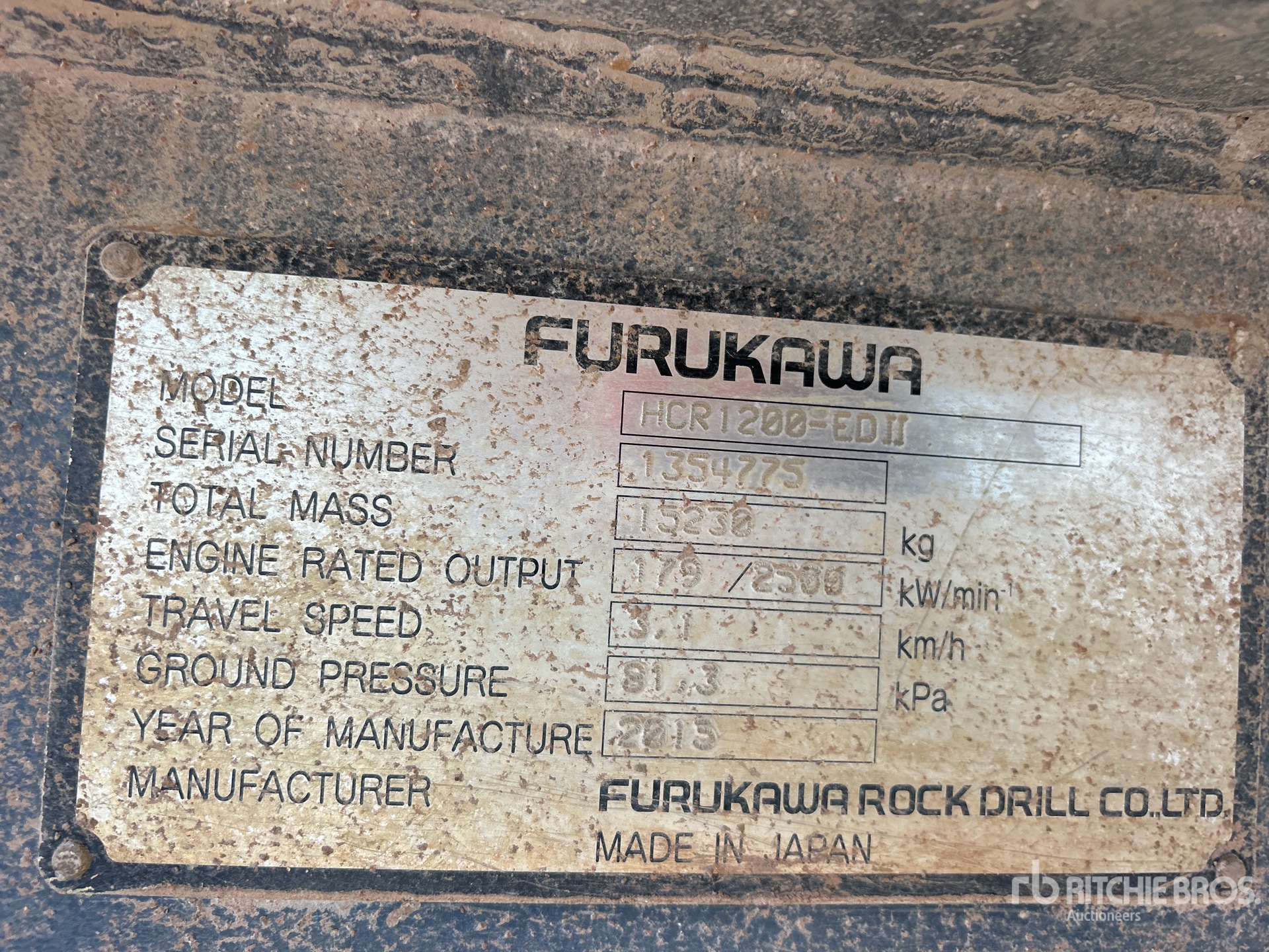 2015 Furukawa HCR1200