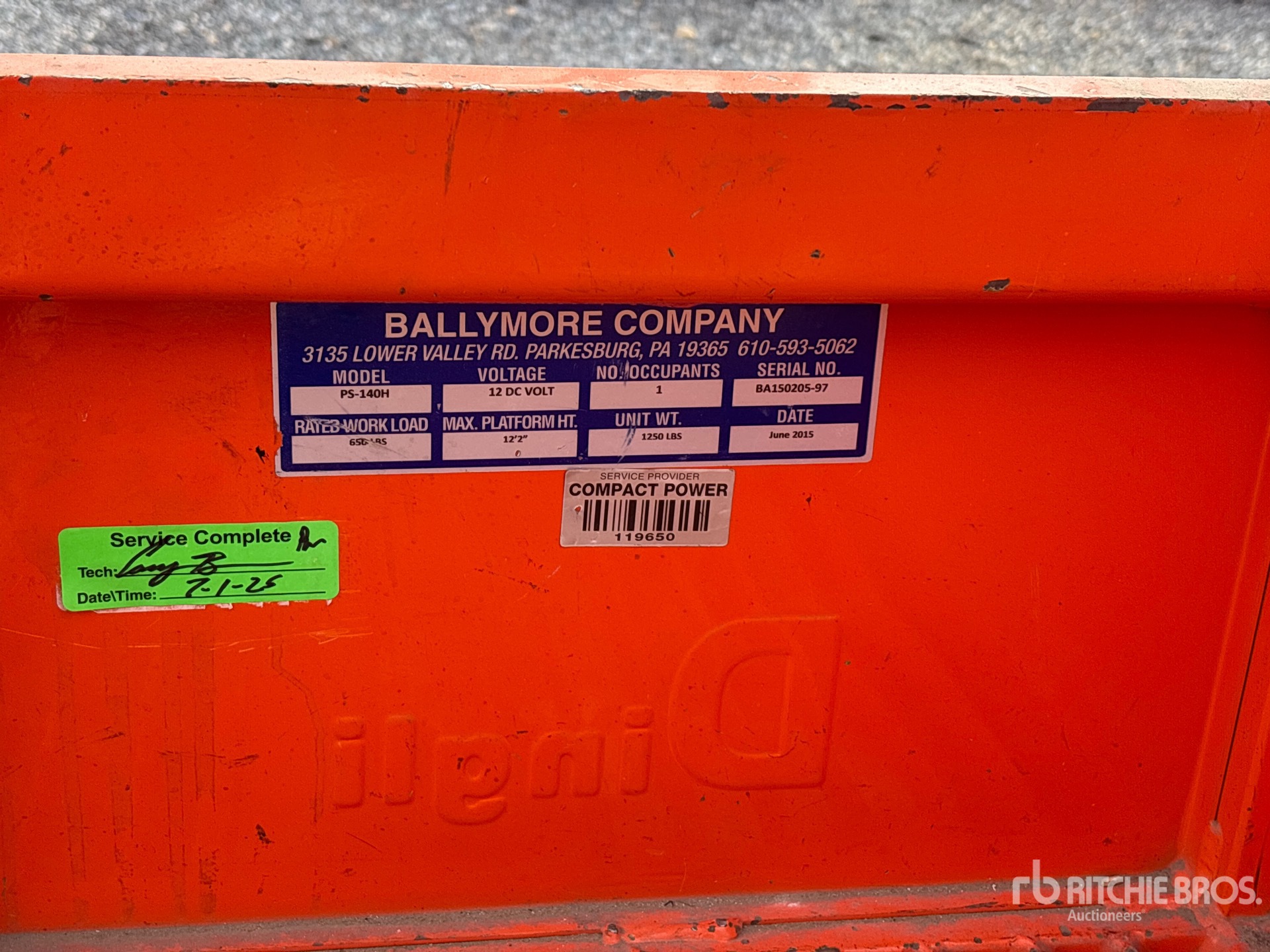 2015 Ballymore PS-140