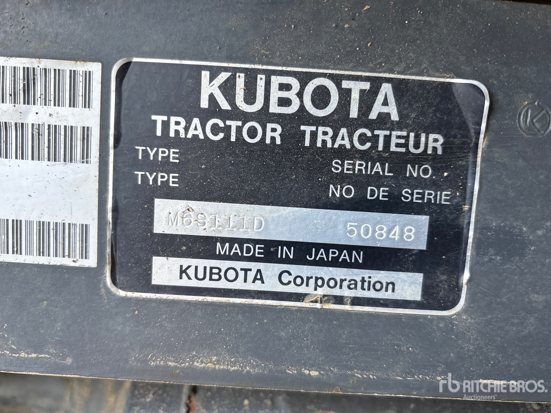 2017 Kubota M6S-111