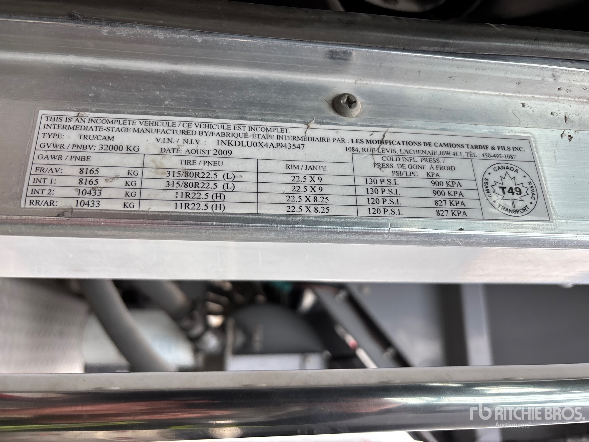 2010 Kenworth T800