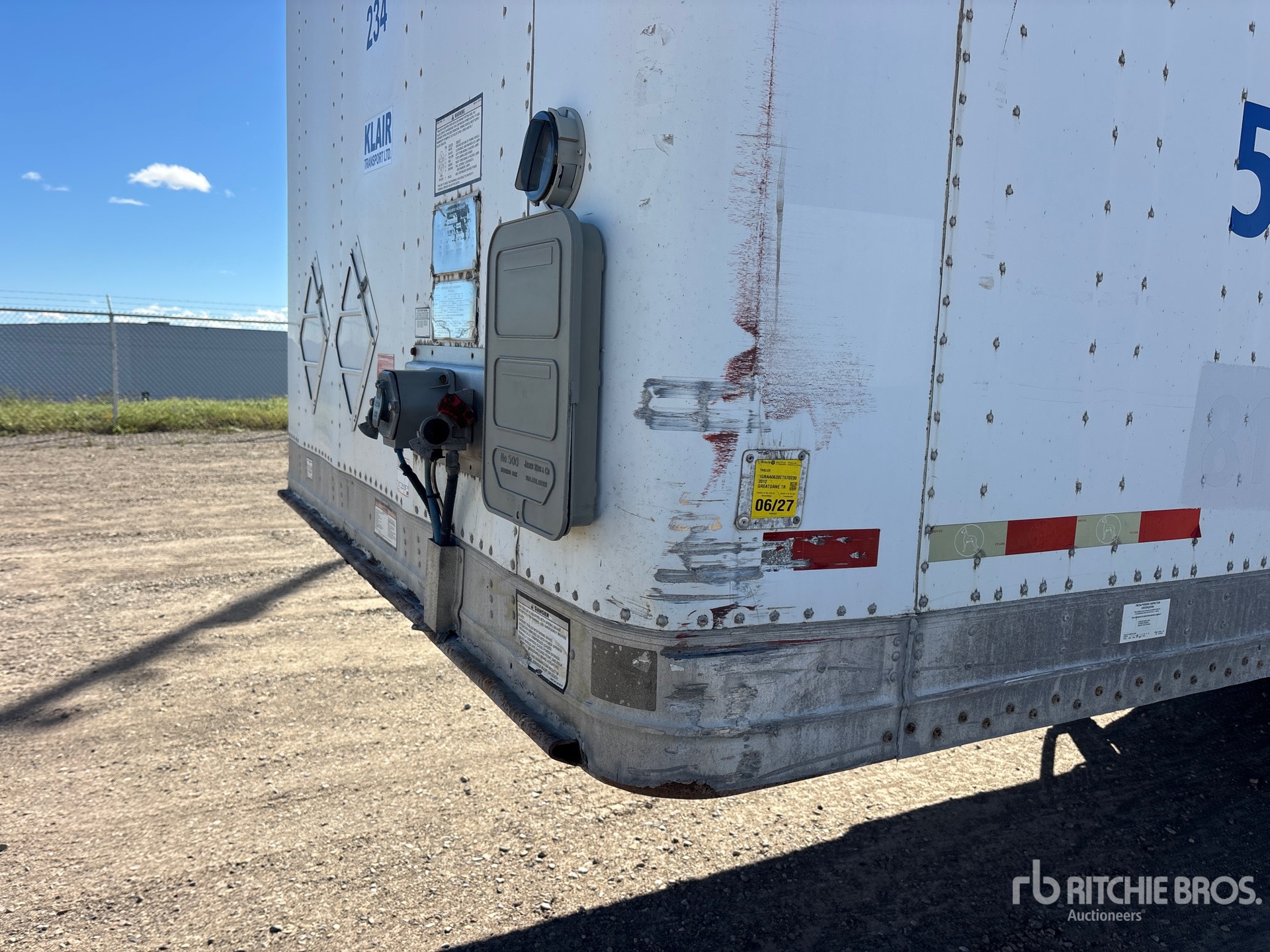 2012 Great Dane 53 FT X 102 IN T/A