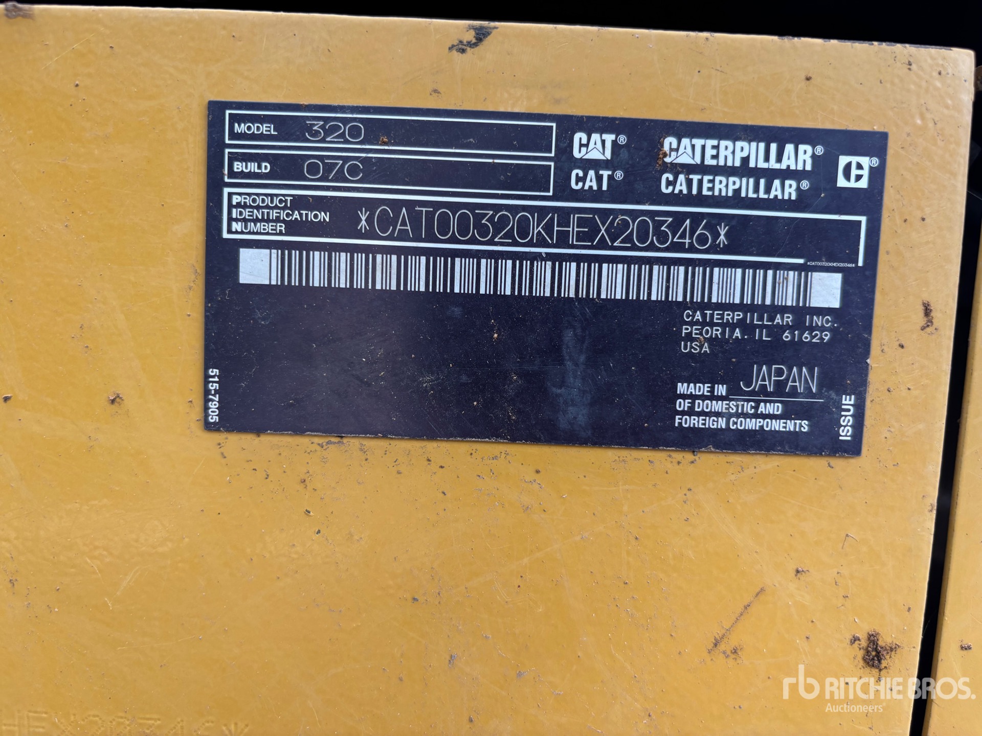 2020 Caterpillar 320