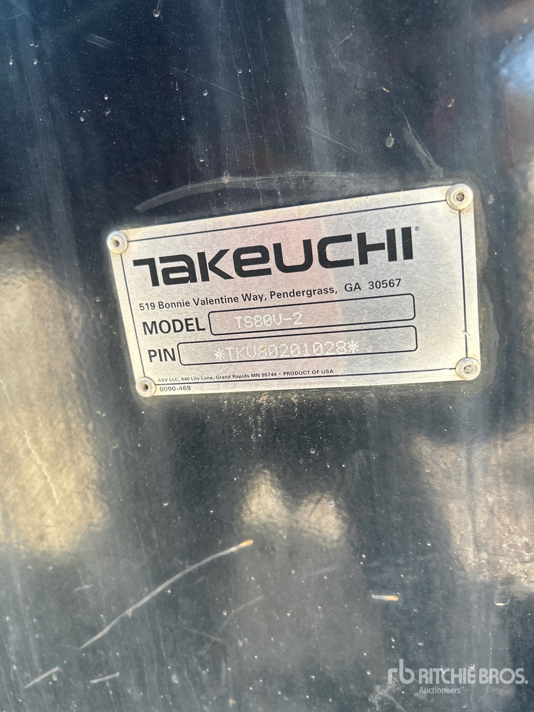 2018 Takeuchi TS80VC