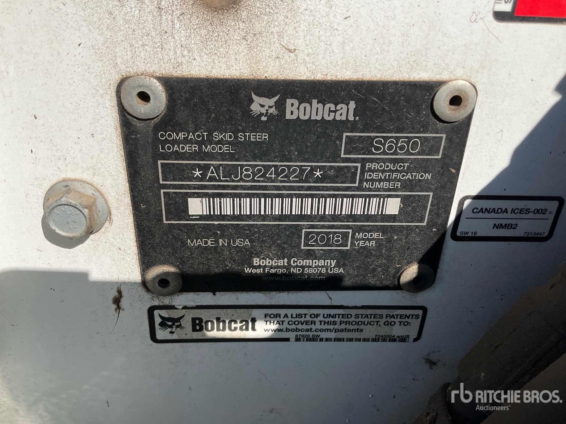 2018 Bobcat S650