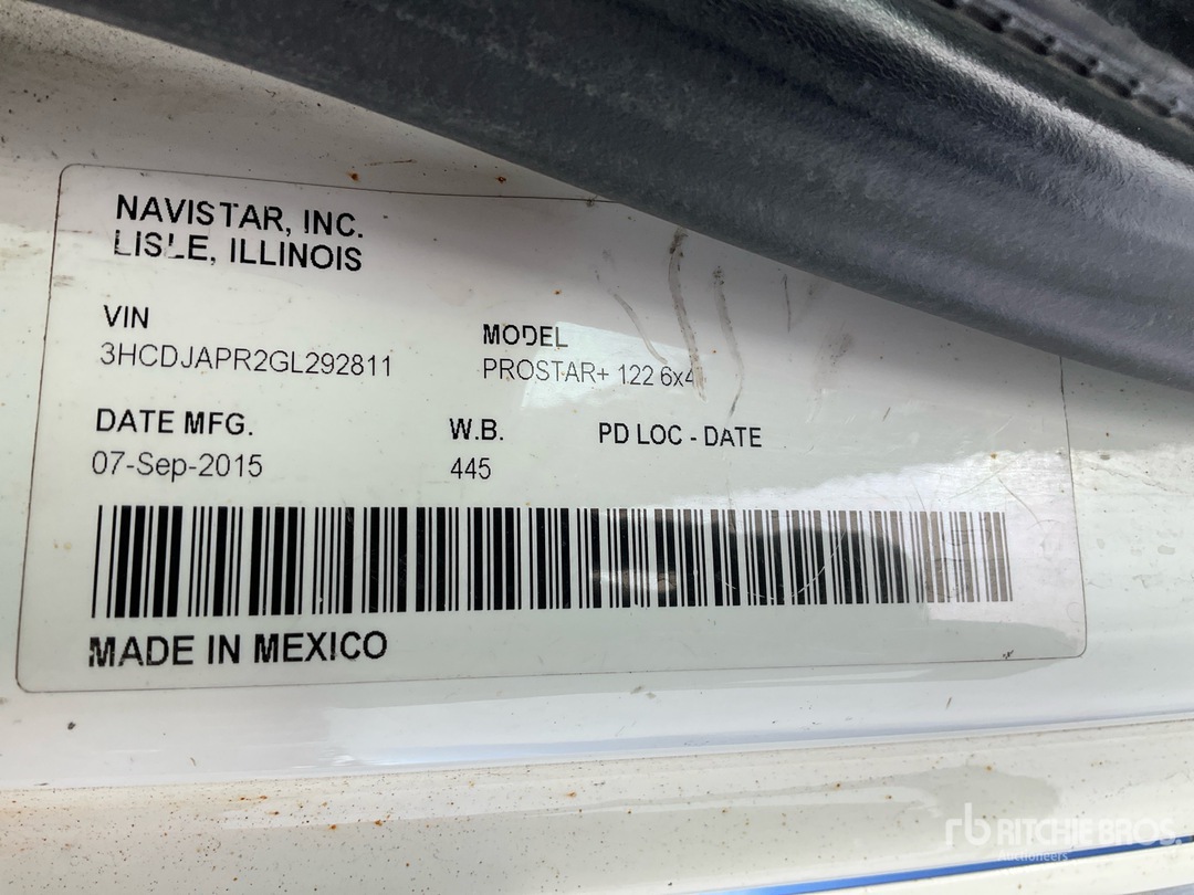 2016 International PROSTAR+ 122