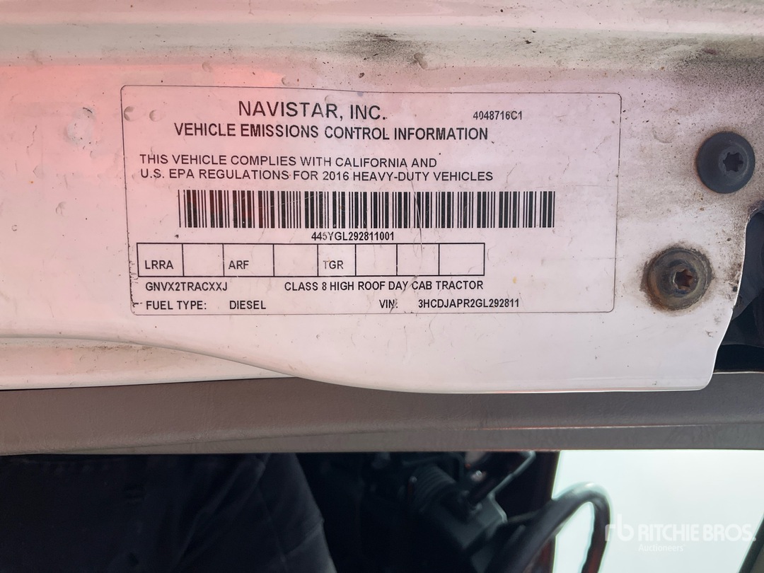 2016 International PROSTAR+ 122