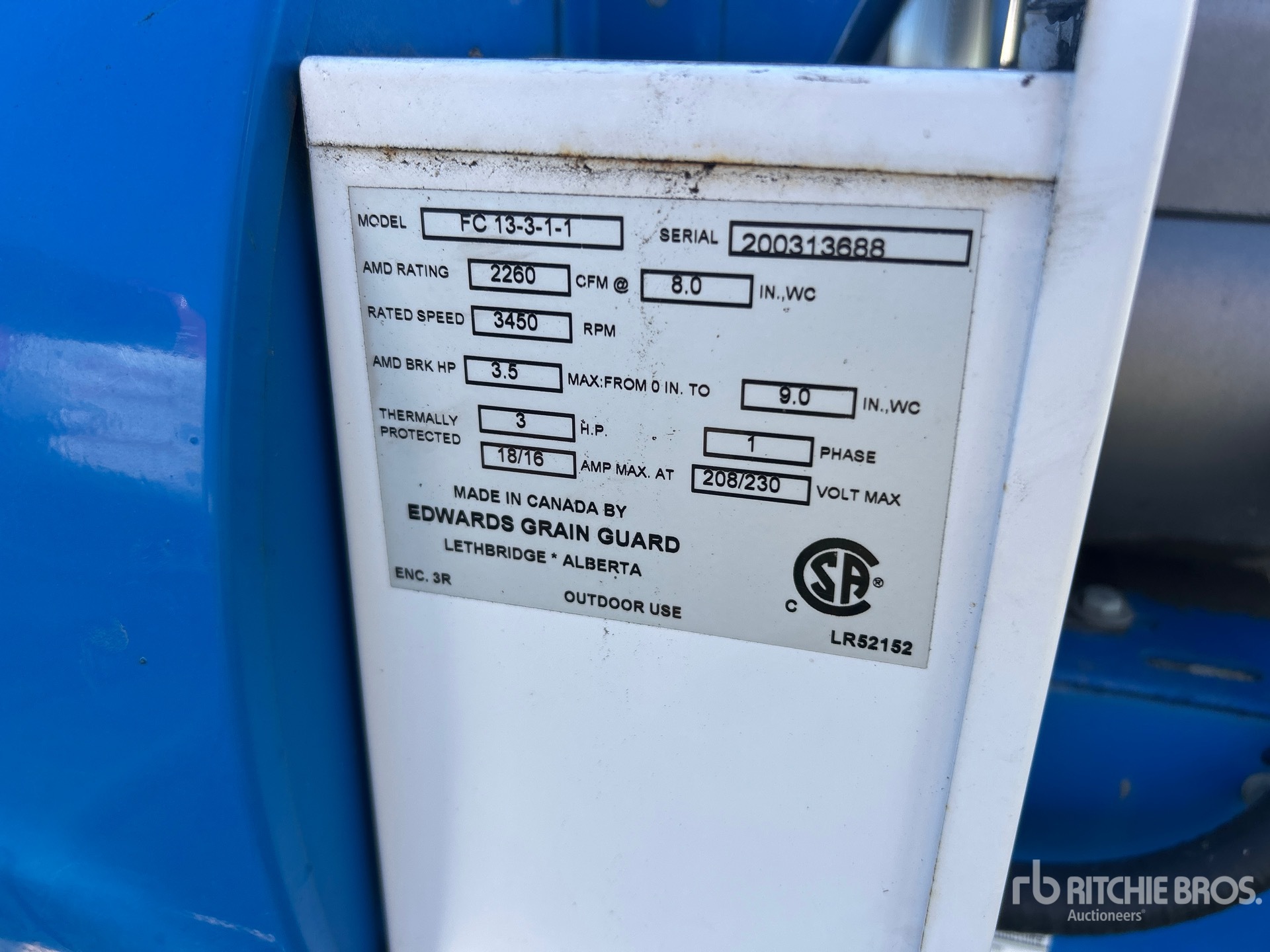 2003 Grain Guard 3 hp