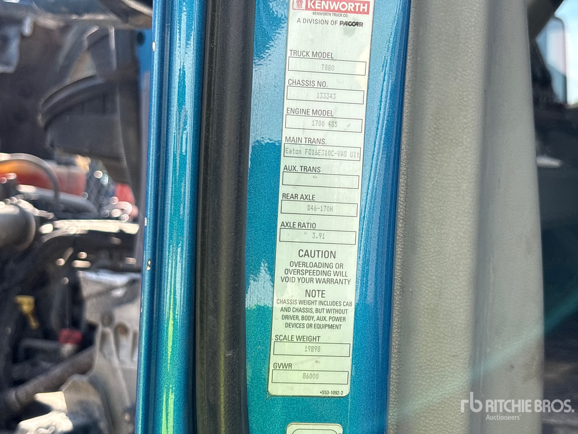 2016 Kenworth T880