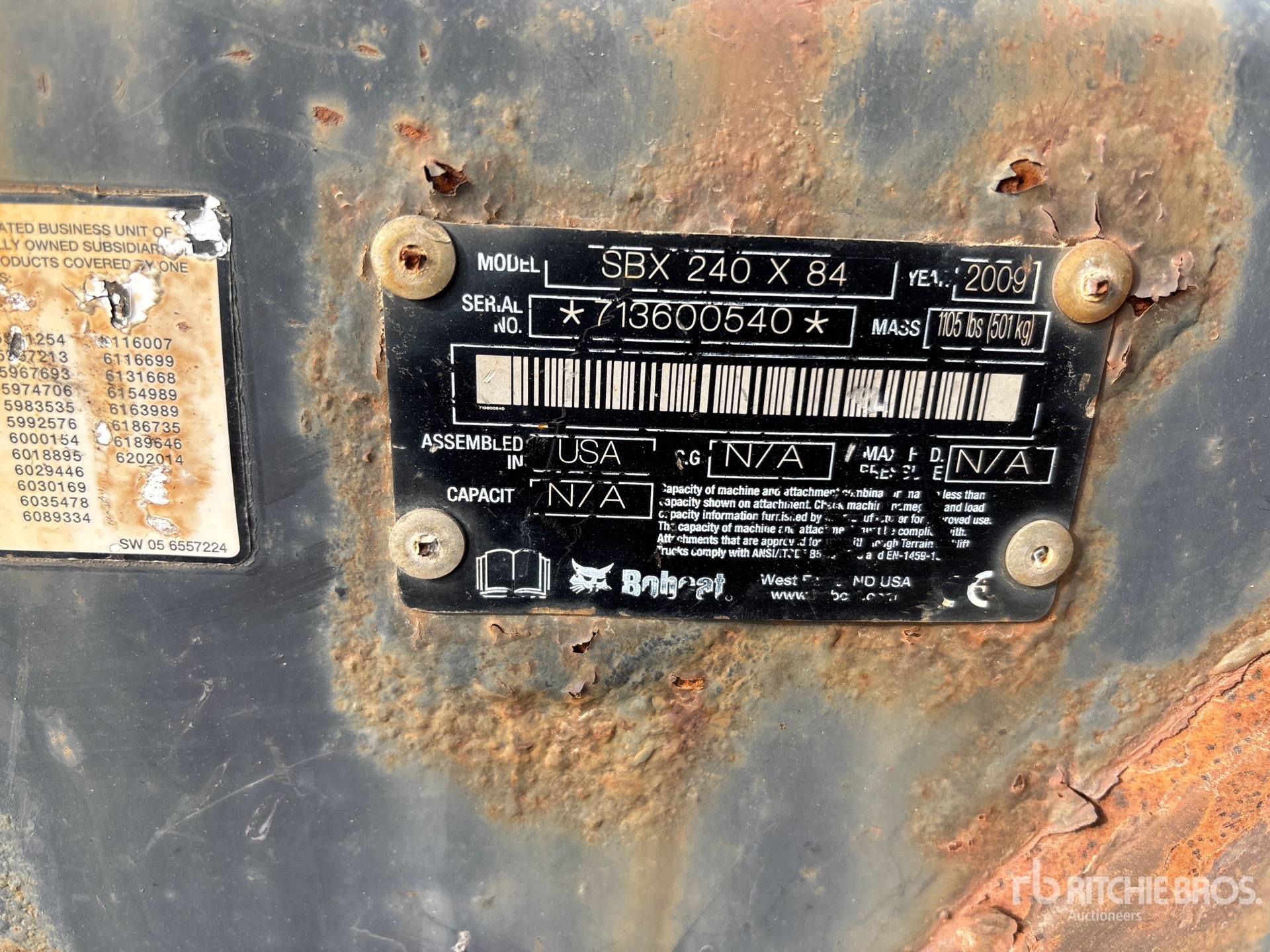 2009 Bobcat SBX240-84