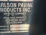 Chassis with Screed Serial Number