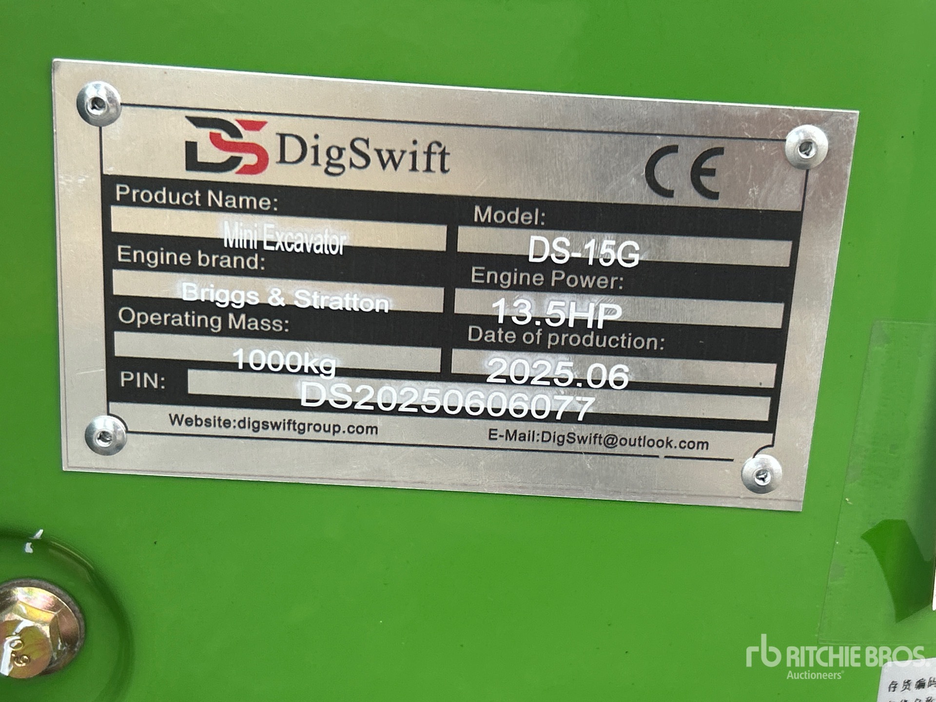 2025 DIG SWIFT DS-15G