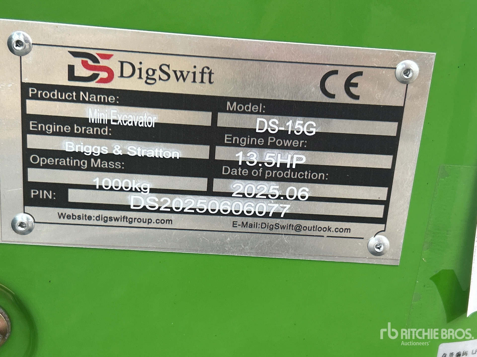 2025 DIG SWIFT DS-15G