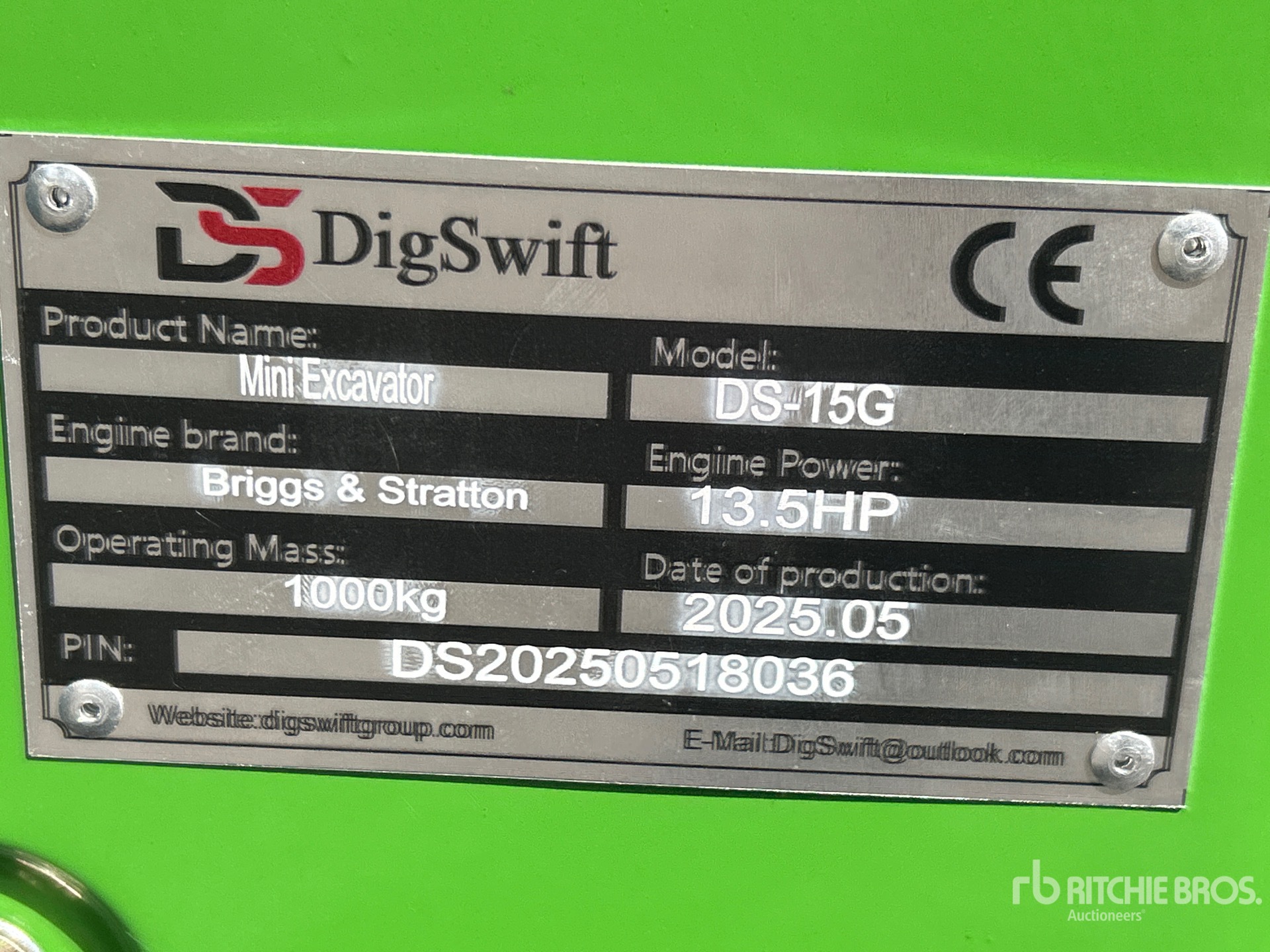 2025 DIG SWIFT DS-15