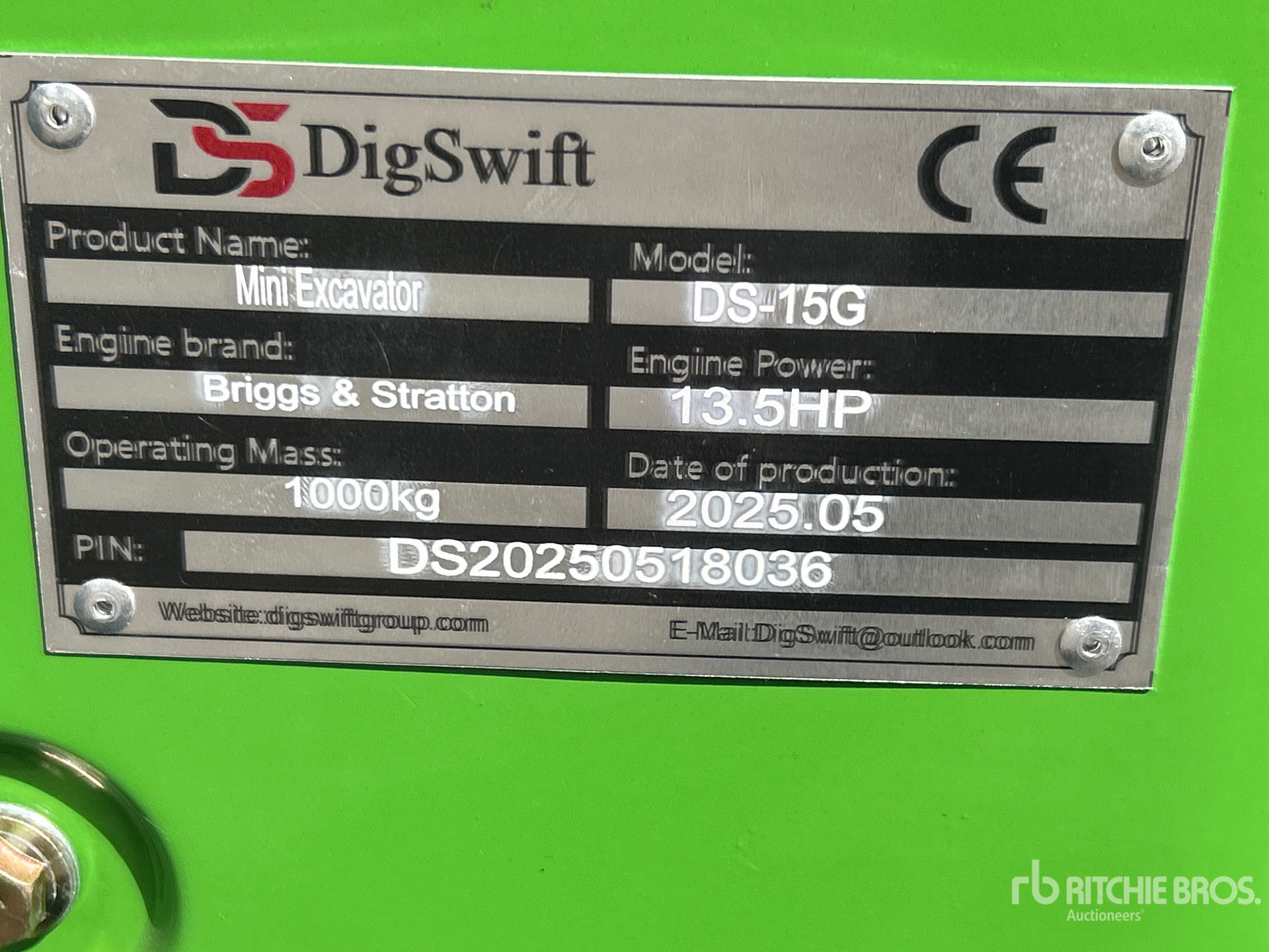 2025 DIG SWIFT DS-15