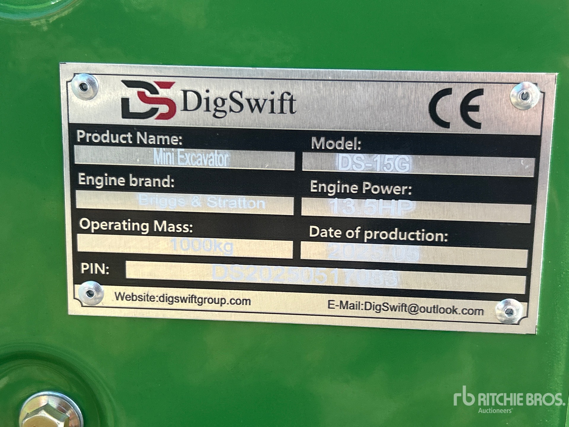 2025 DIG SWIFT DS-15G