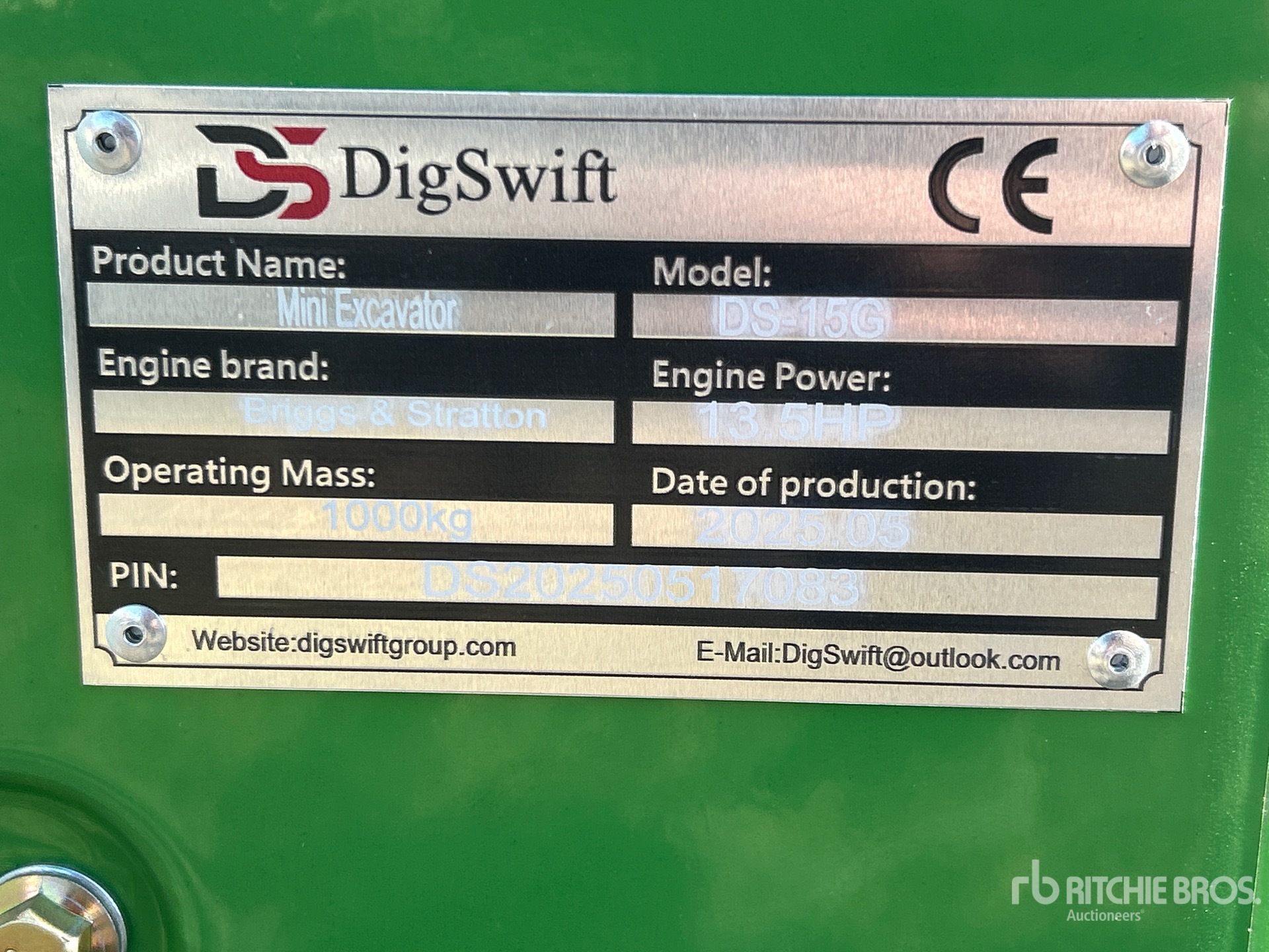 2025 DIG SWIFT DS-15G