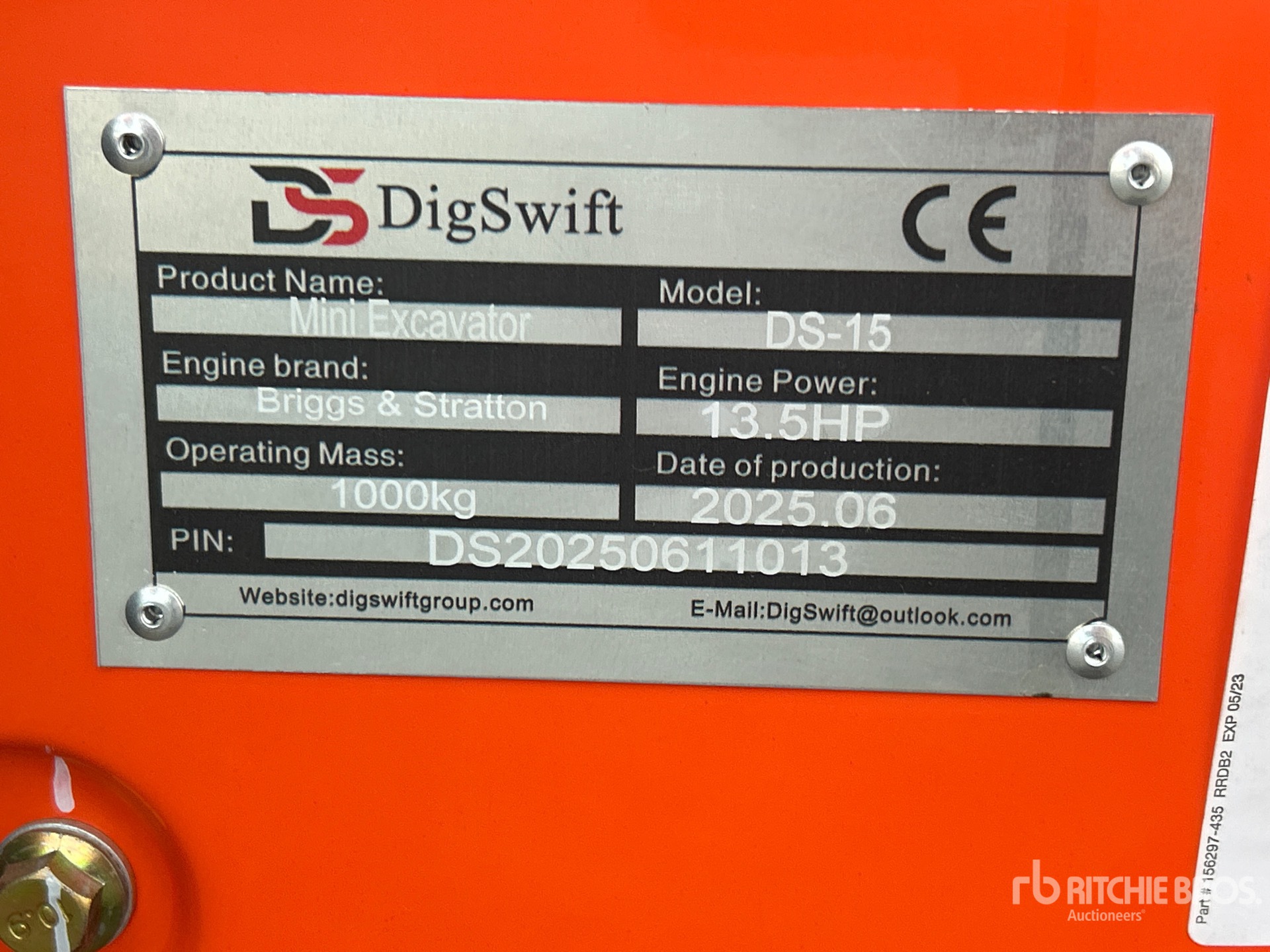 2025 DIG SWIFT DS-15