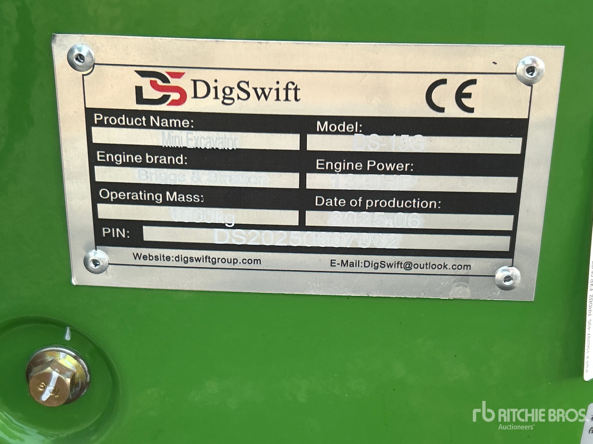 2025 DIG SWIFT DS-15G