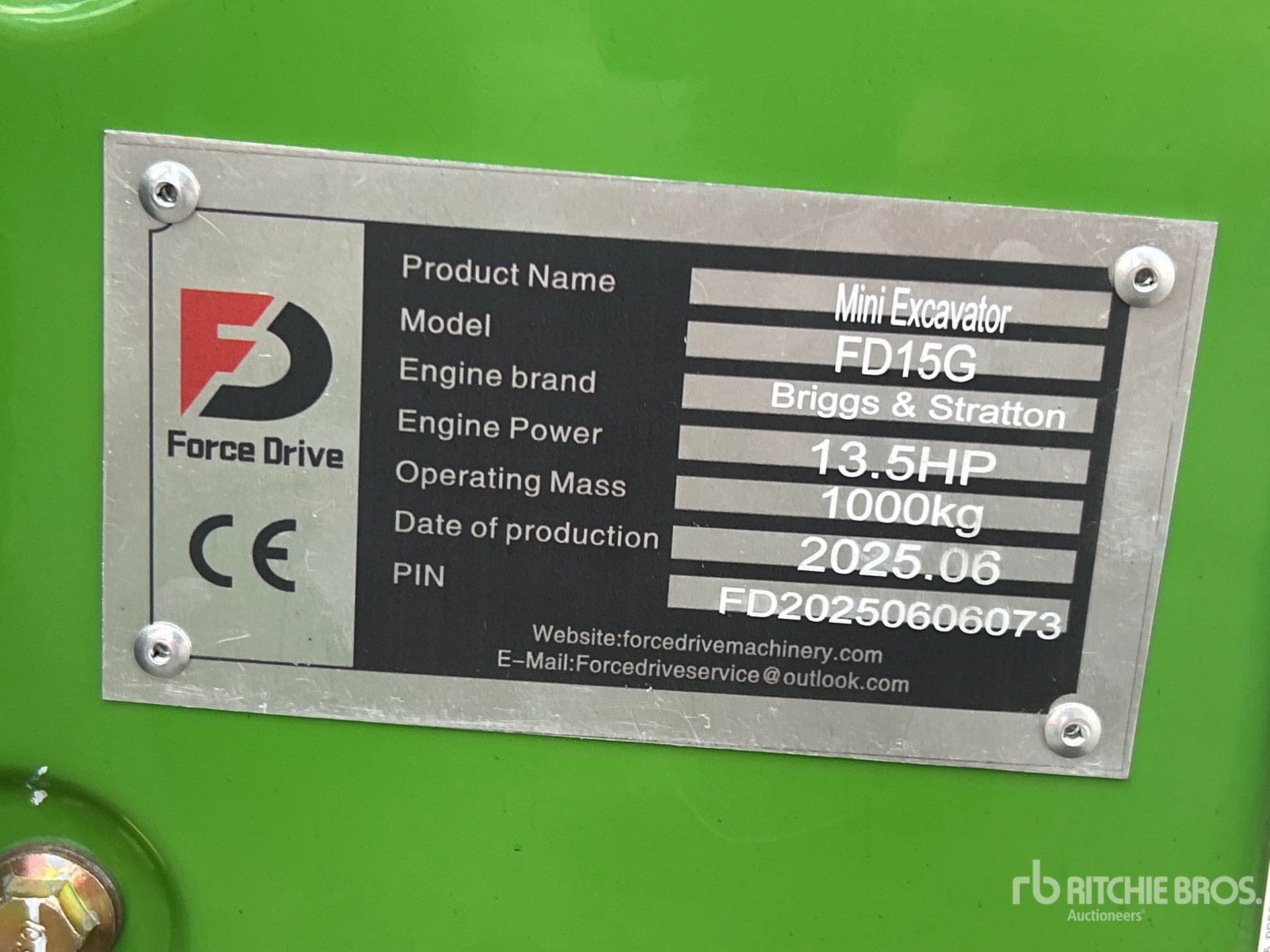 2025 FORCE DRIVE FD15G