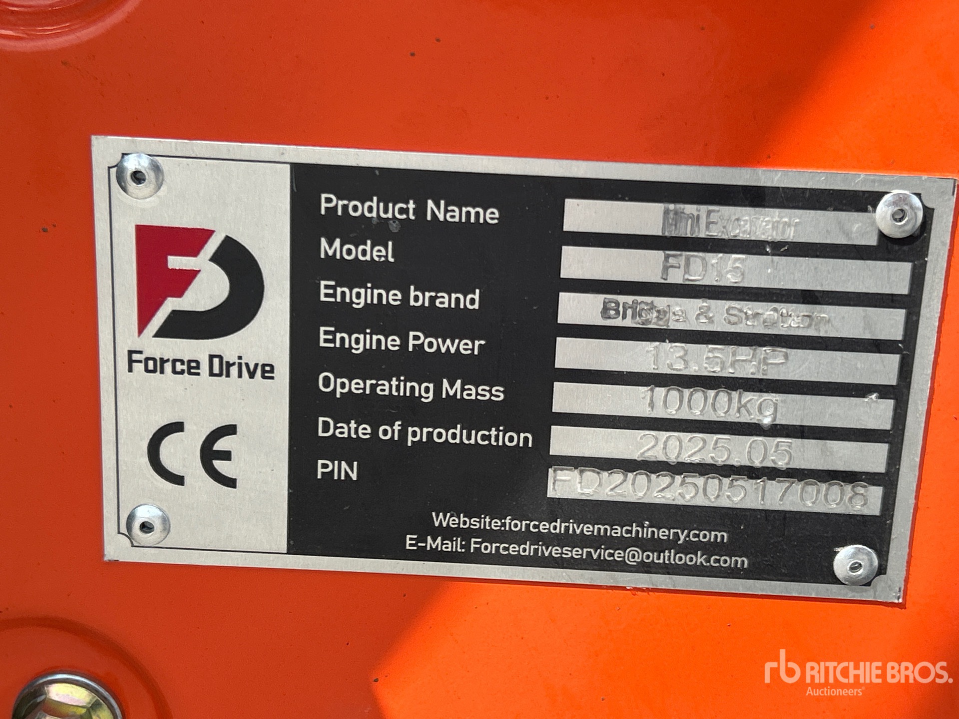 2025 FORCE DRIVE FD15