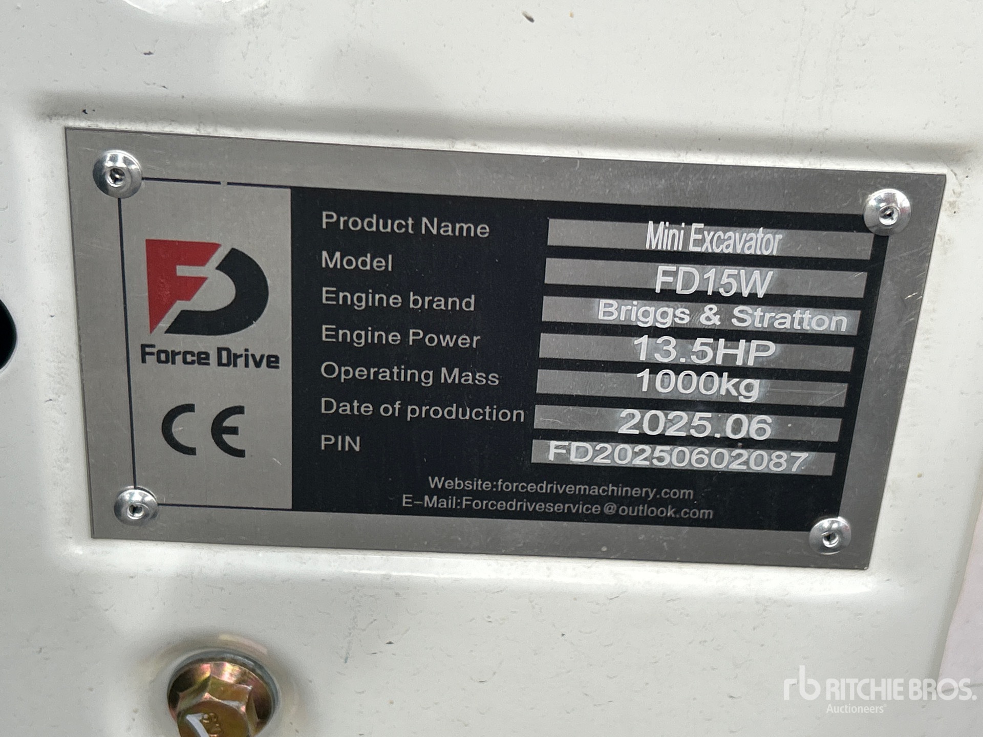 2025 FORCE DRIVE FD15W