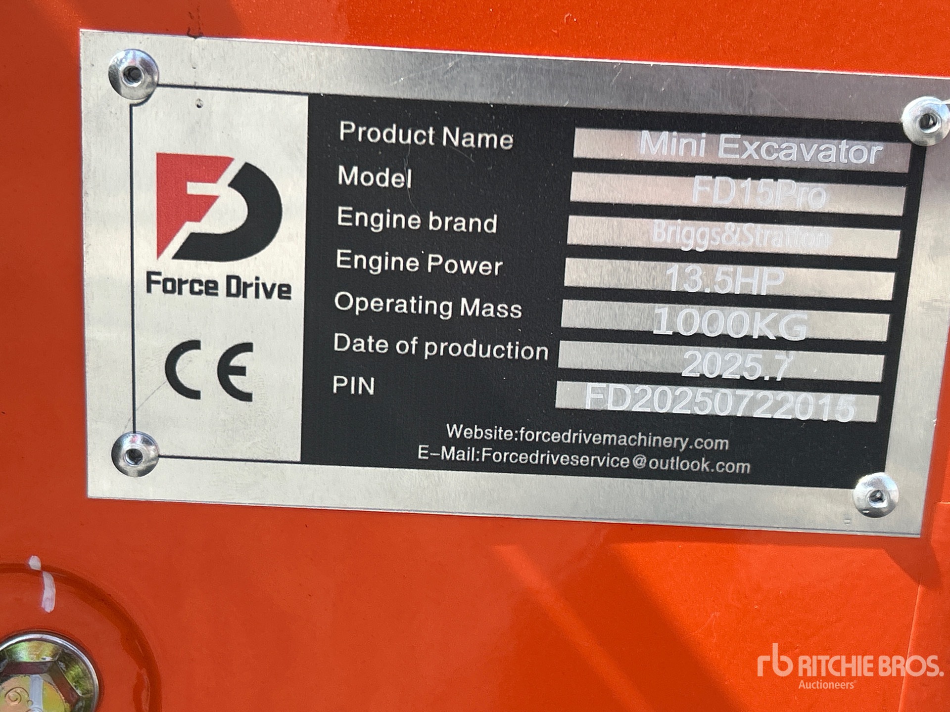 2025 FORCE DRIVE FD15