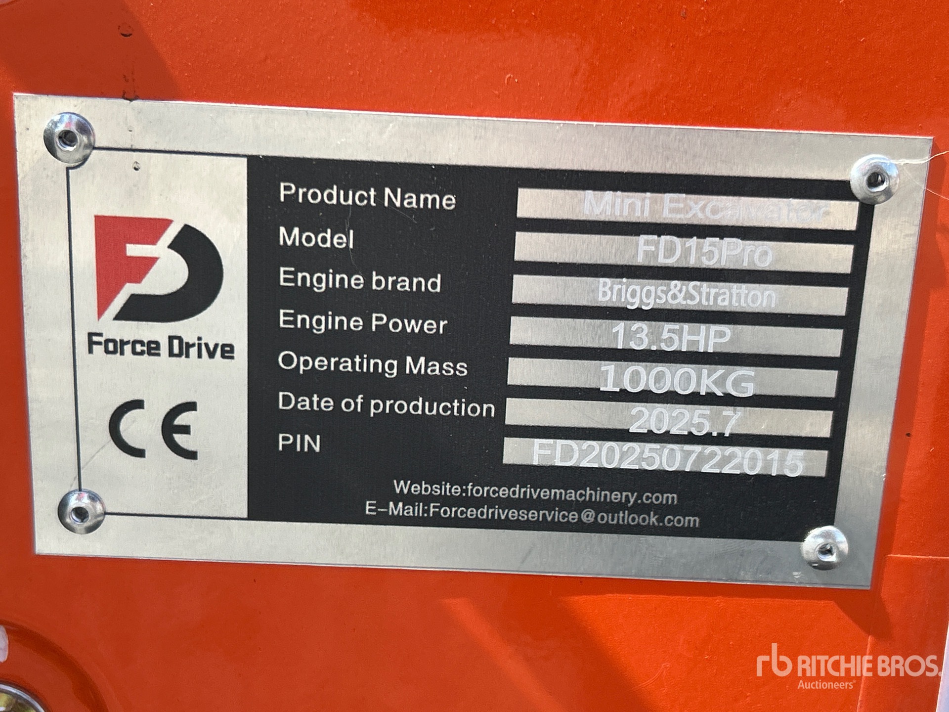 2025 FORCE DRIVE FD15