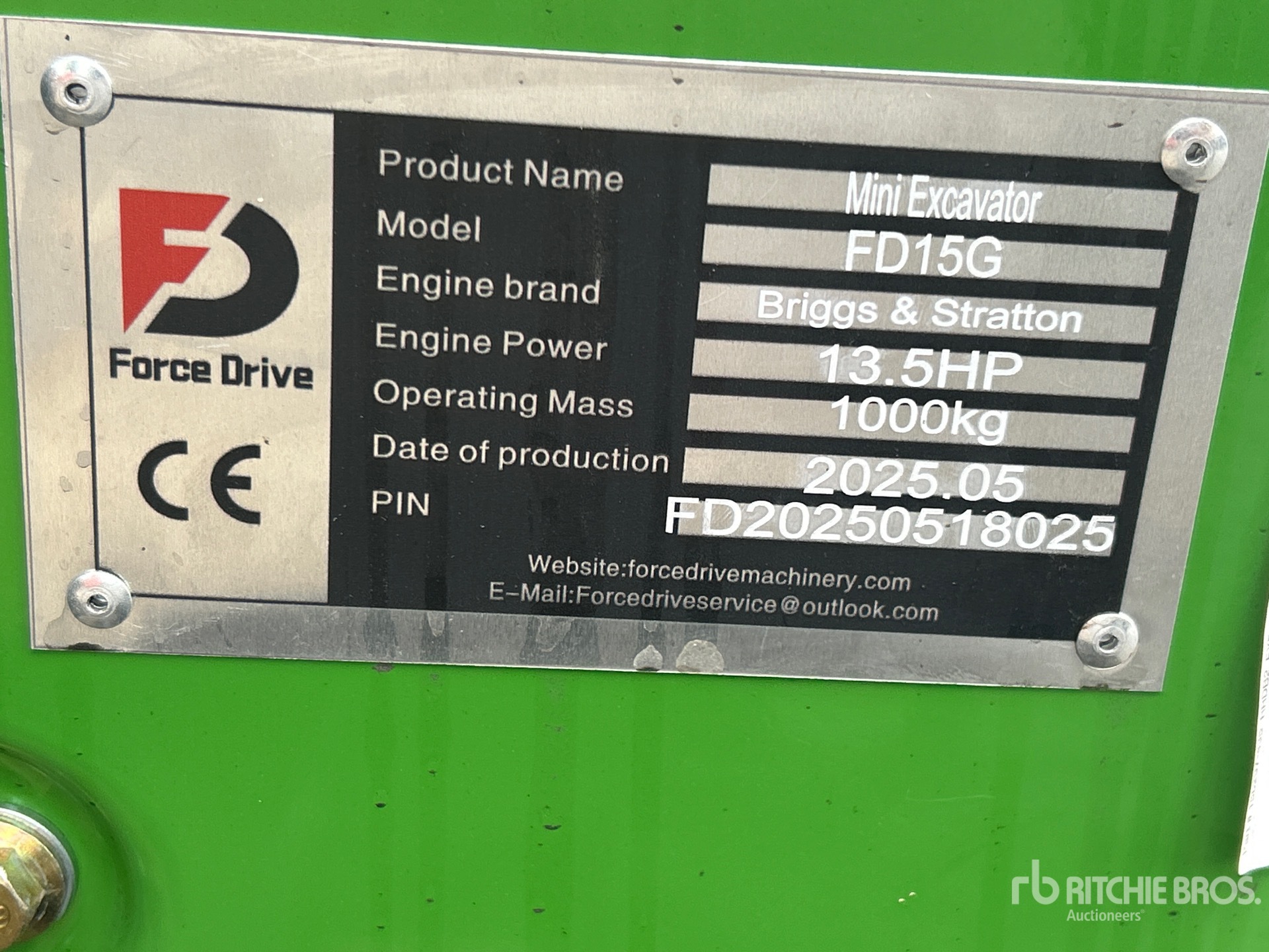 2025 FORCE DRIVE FD15G