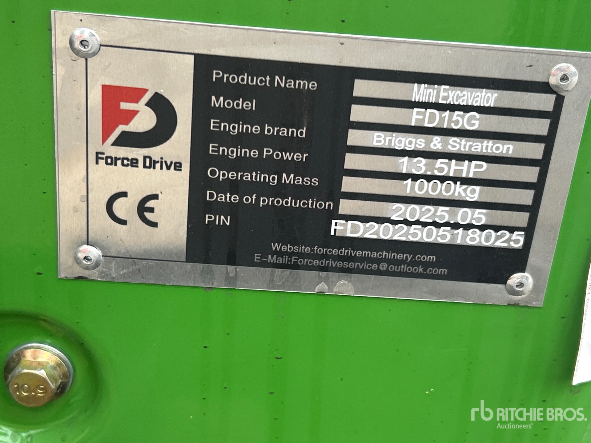 2025 FORCE DRIVE FD15G