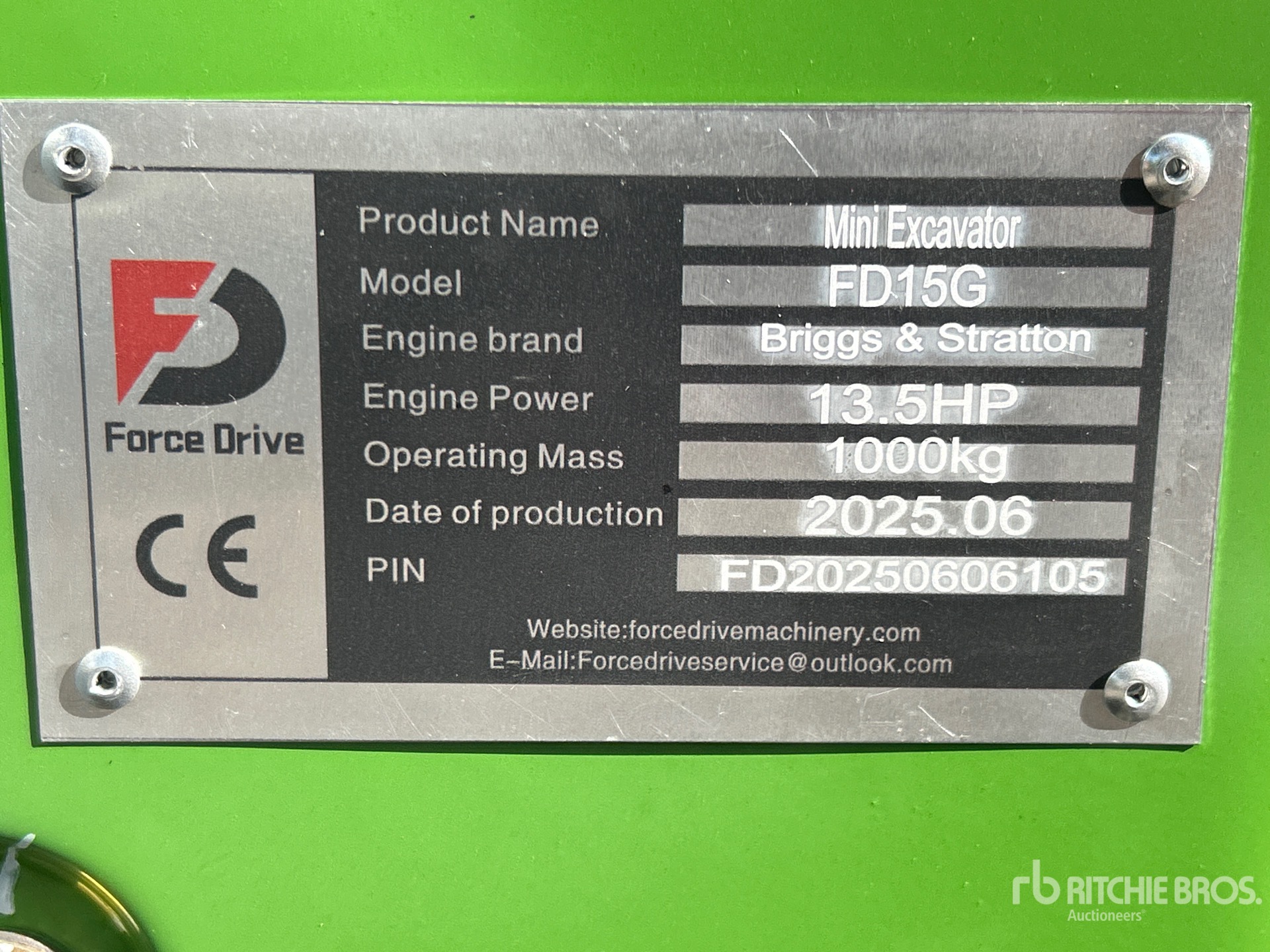 2025 FORCE DRIVE FD15G