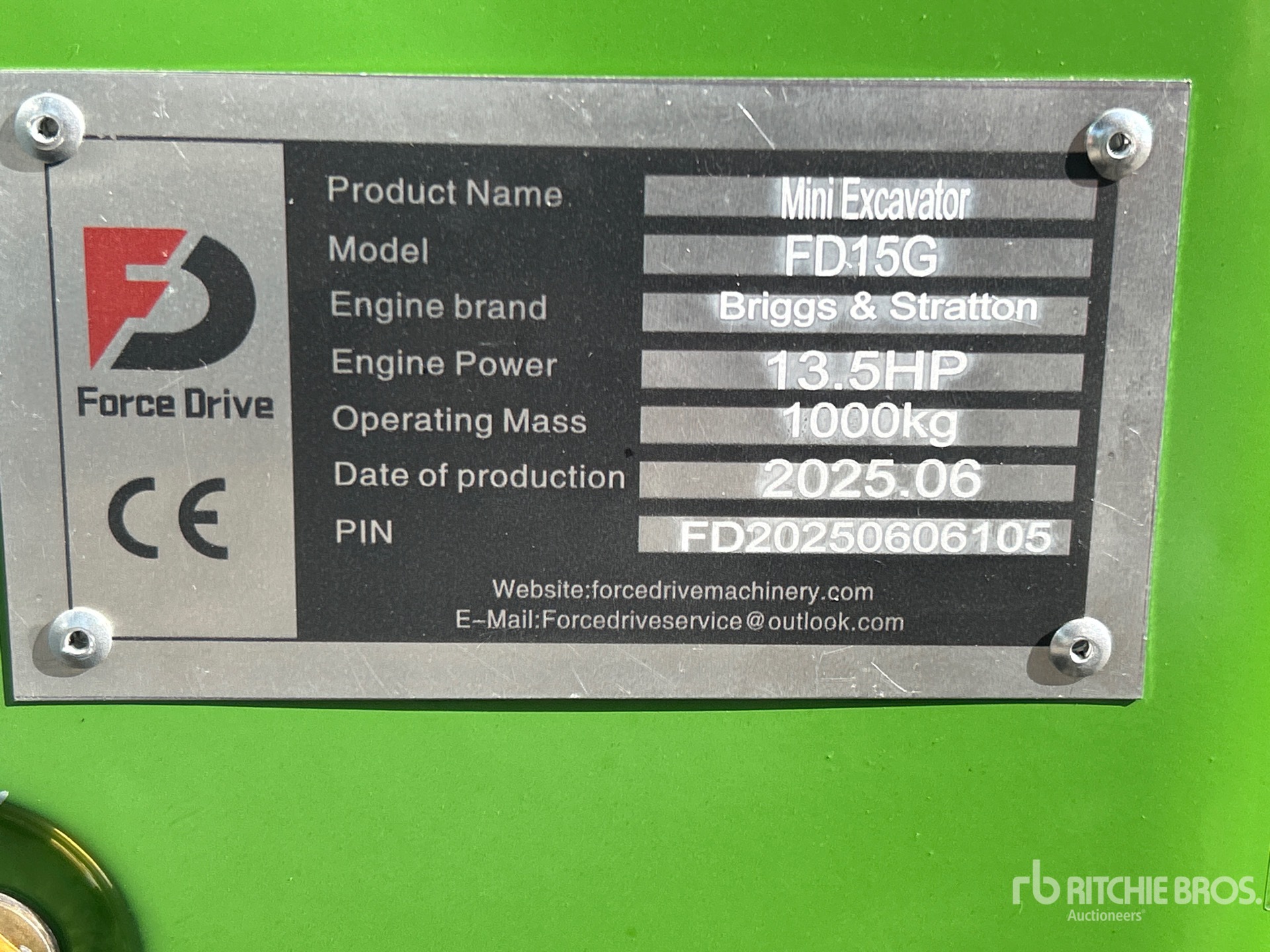 2025 FORCE DRIVE FD15G