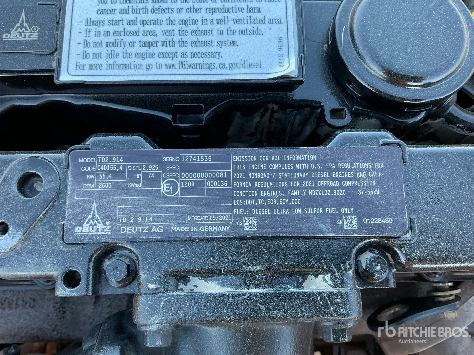 2021 Deutz TD2.9L4