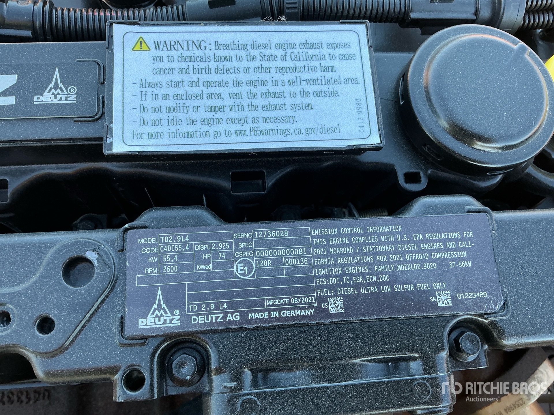 2021 Deutz TD2.9L4