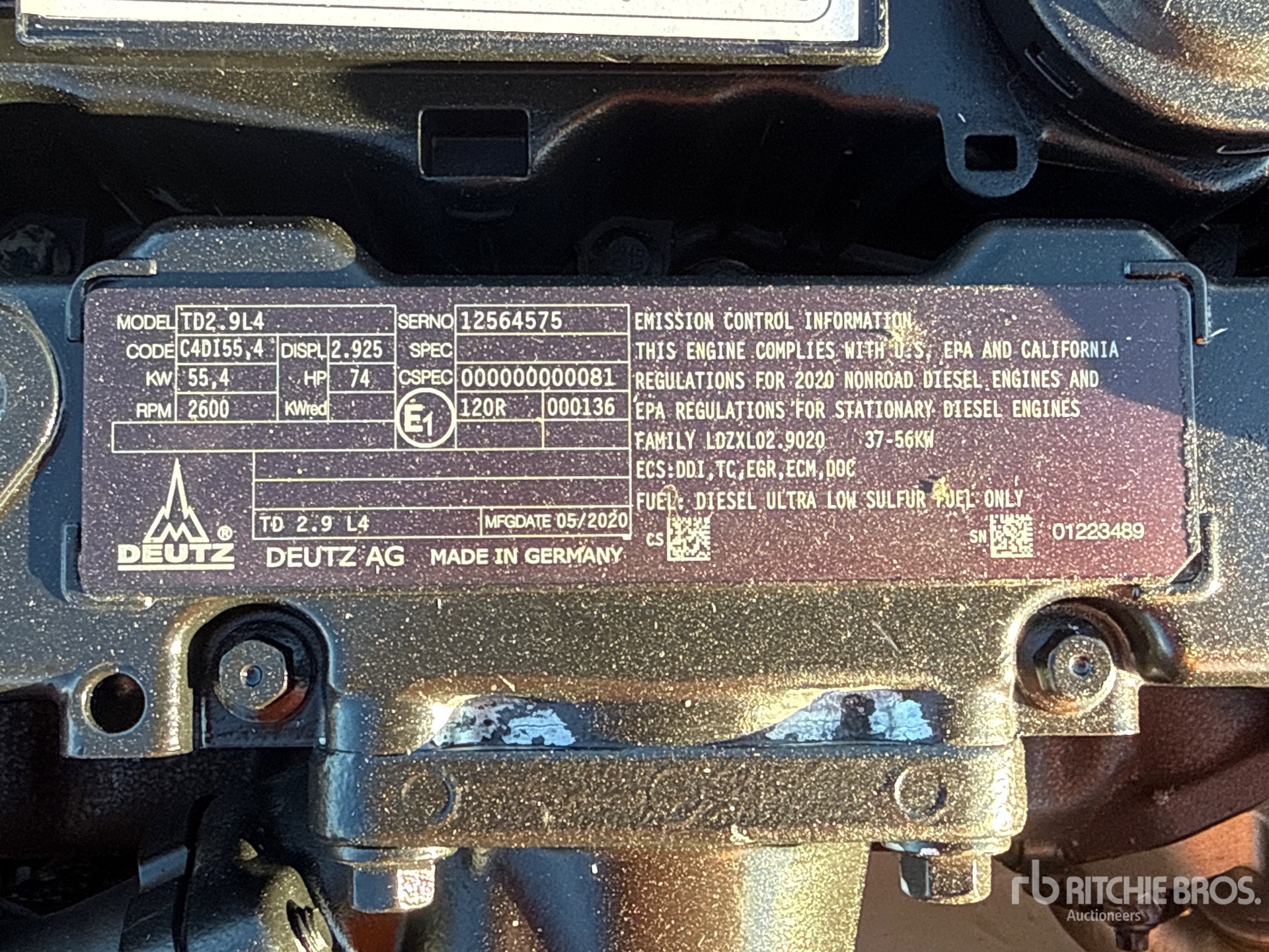 2020 Deutz TD 2.9 L4