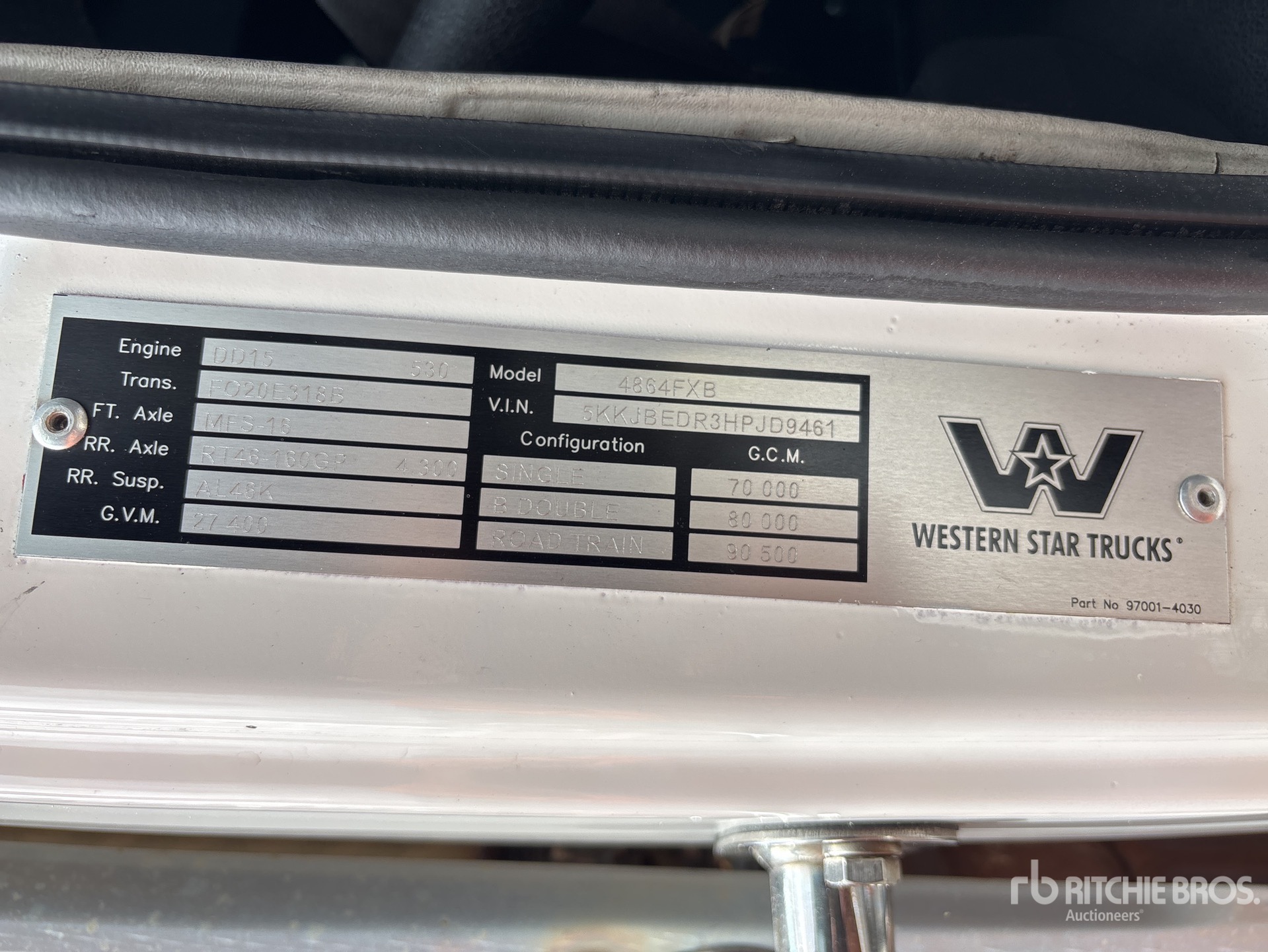 2017 Western Star 4864FXB