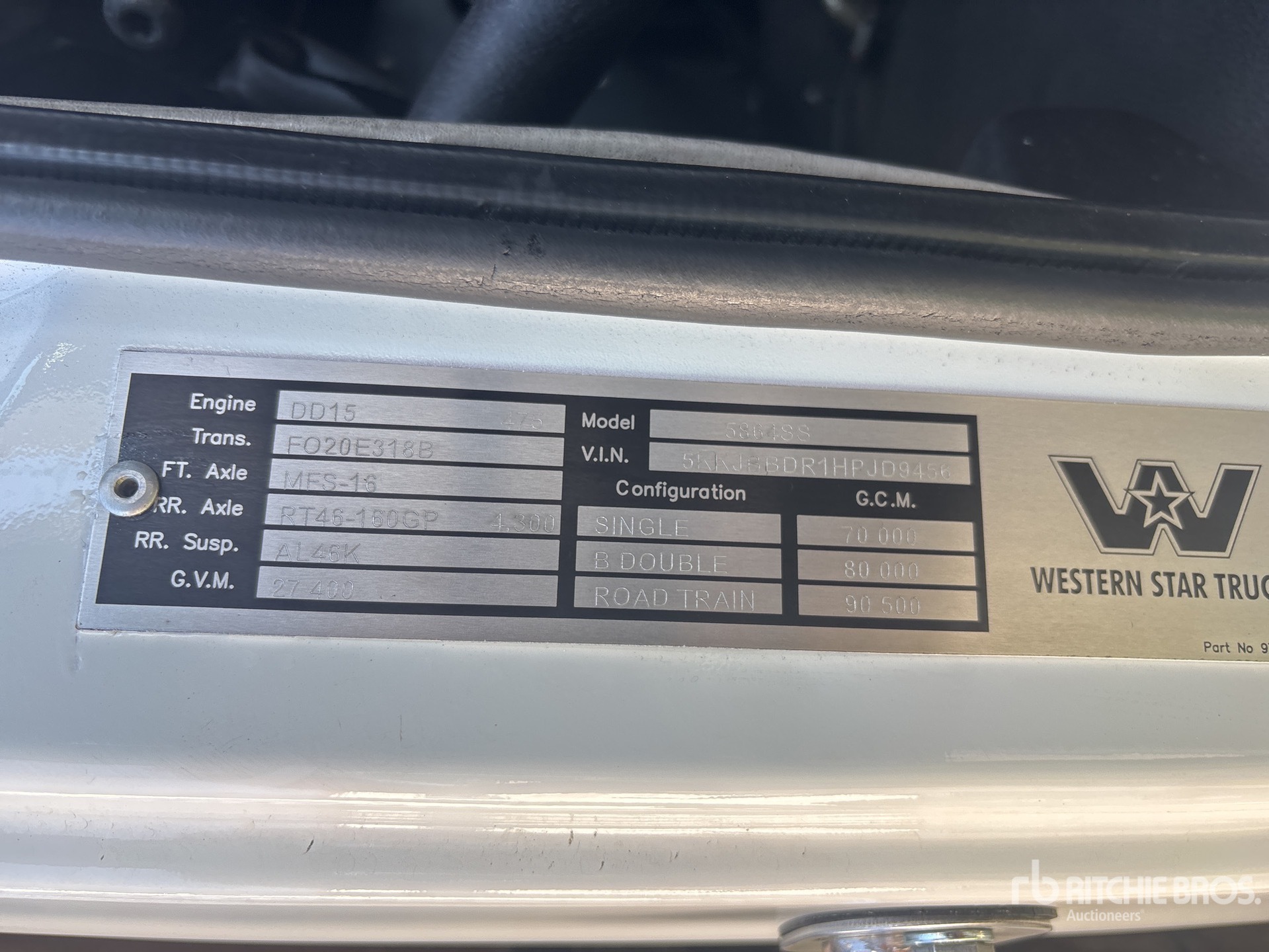 2017 Western Star 5864SS