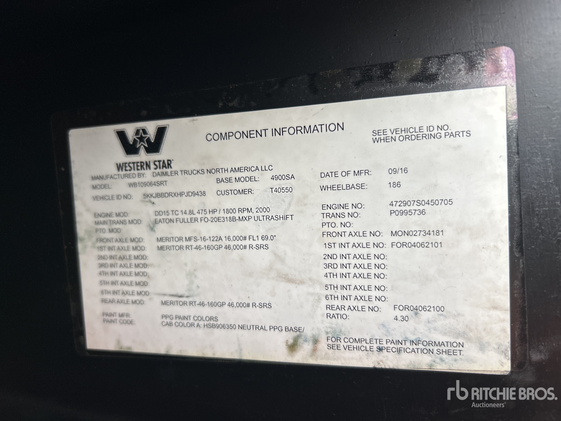 2017 Western Star 5864SS