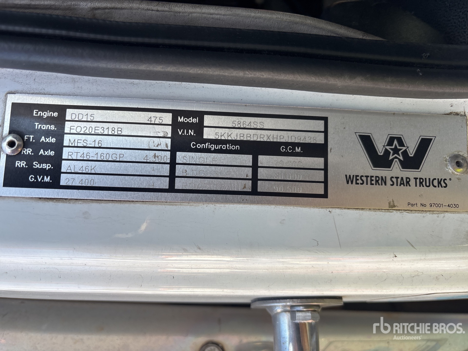 2017 Western Star 5864SS