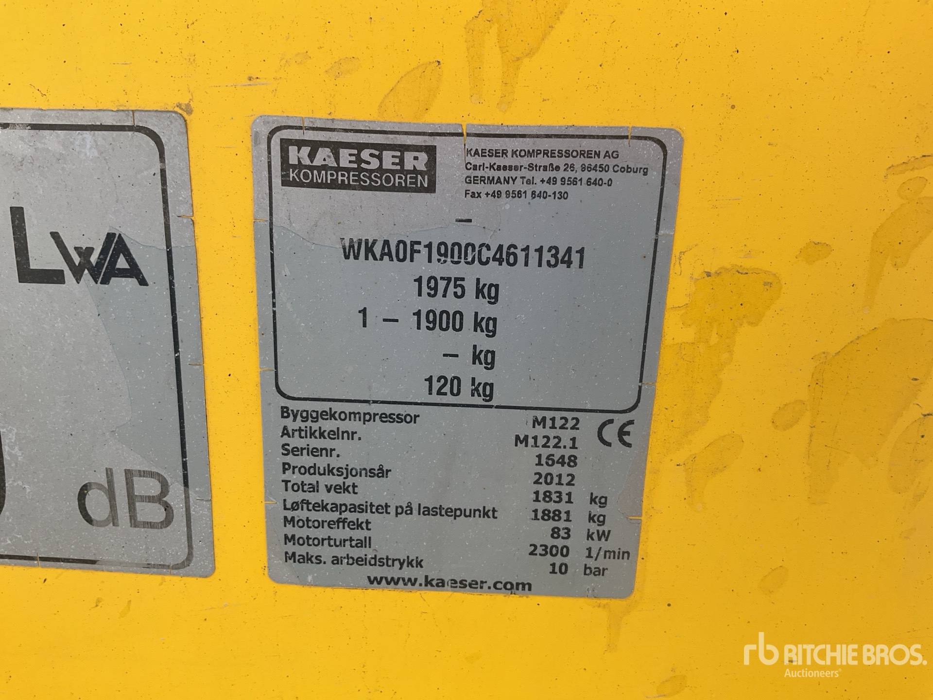 2012 Kaeser M122