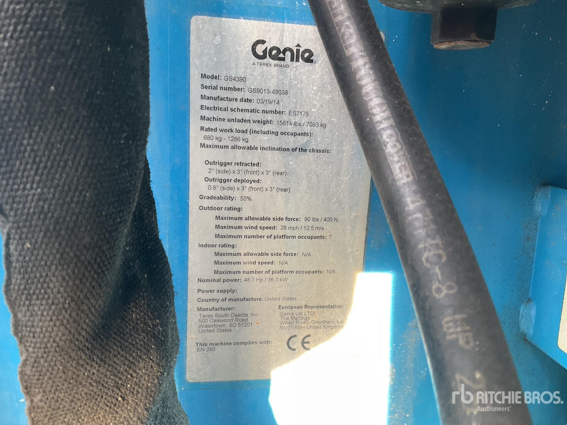 2014 Genie GS-4390