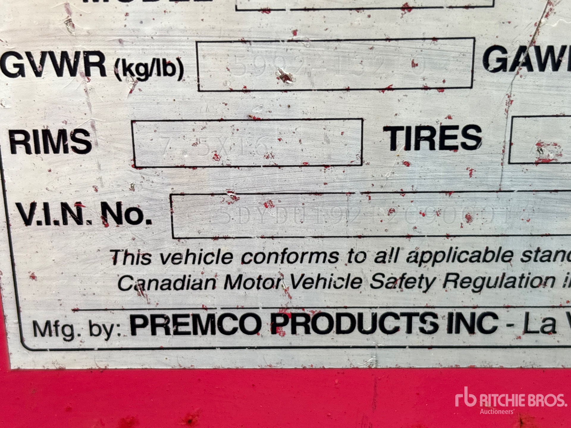 2002 Premco T/A