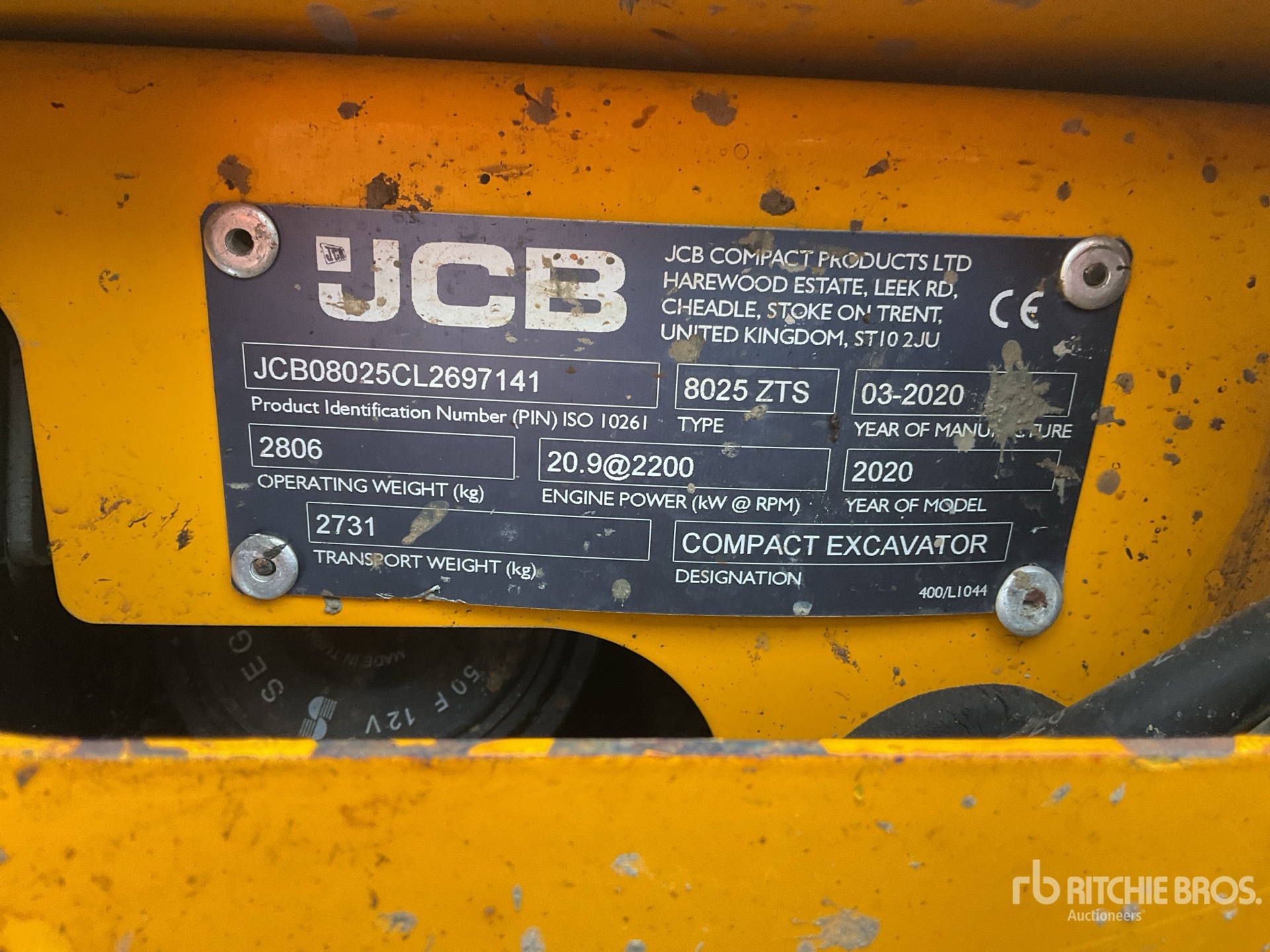 2020 JCB 8025