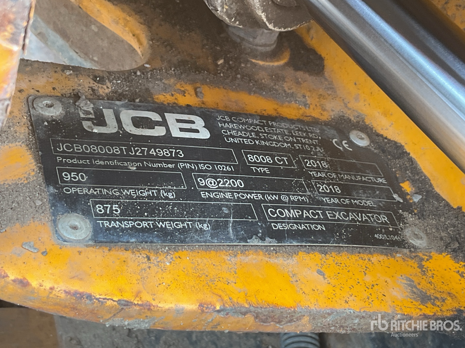 2018 JCB 8008