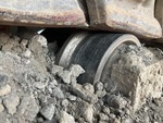 Undercarriage with Left Carrier Rollers