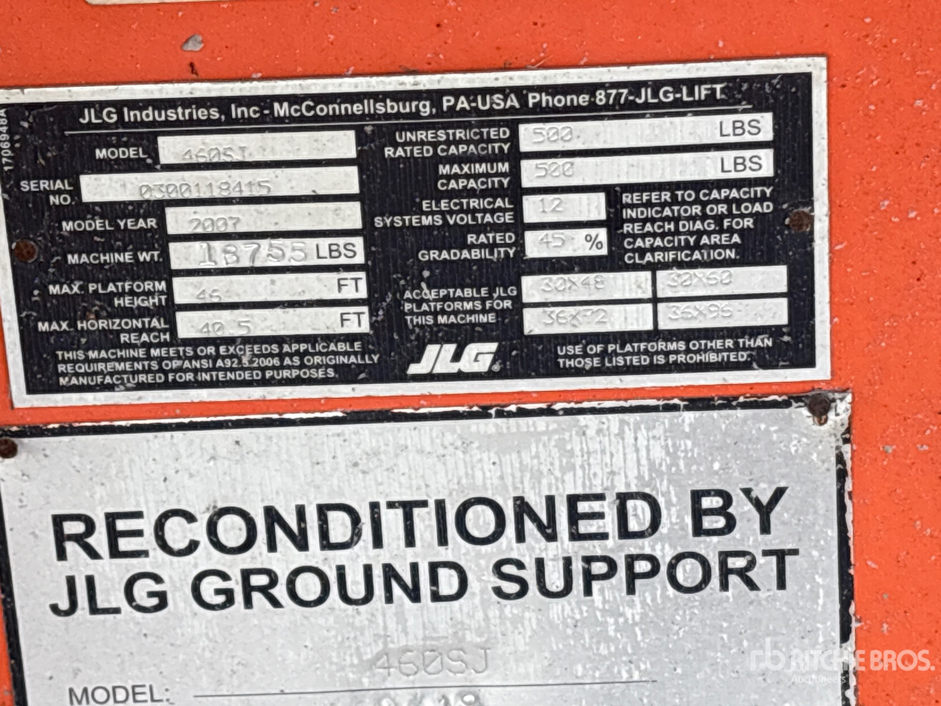 2007 JLG 460SJ
