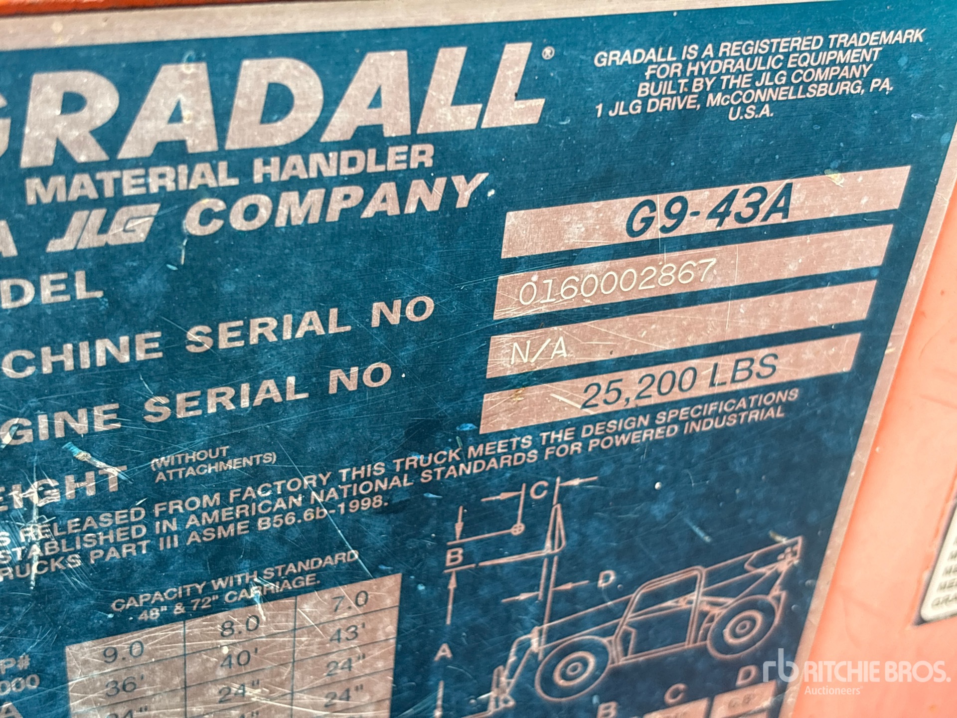 2003 Gradall G9-43A