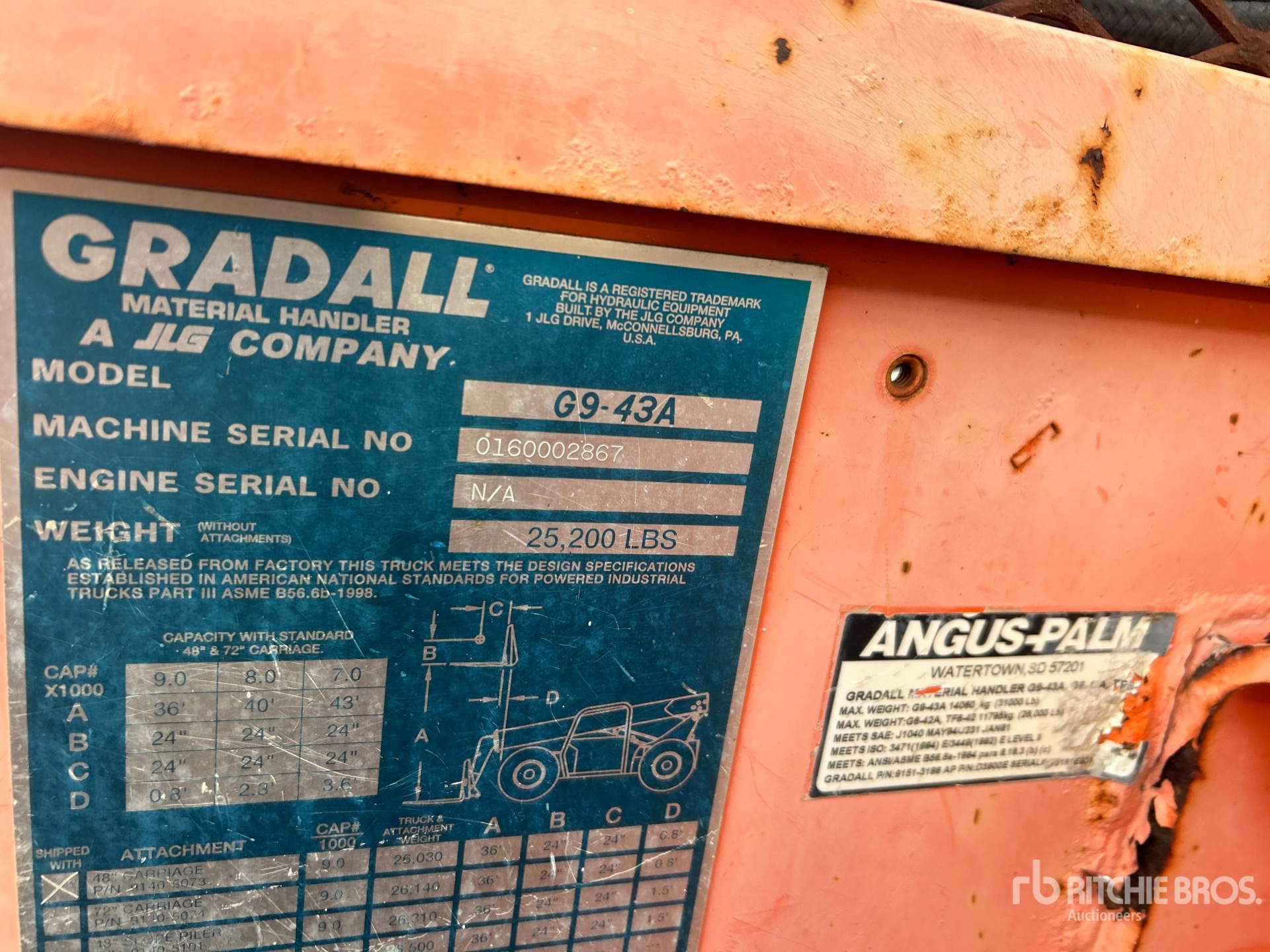 2003 Gradall G9-43A