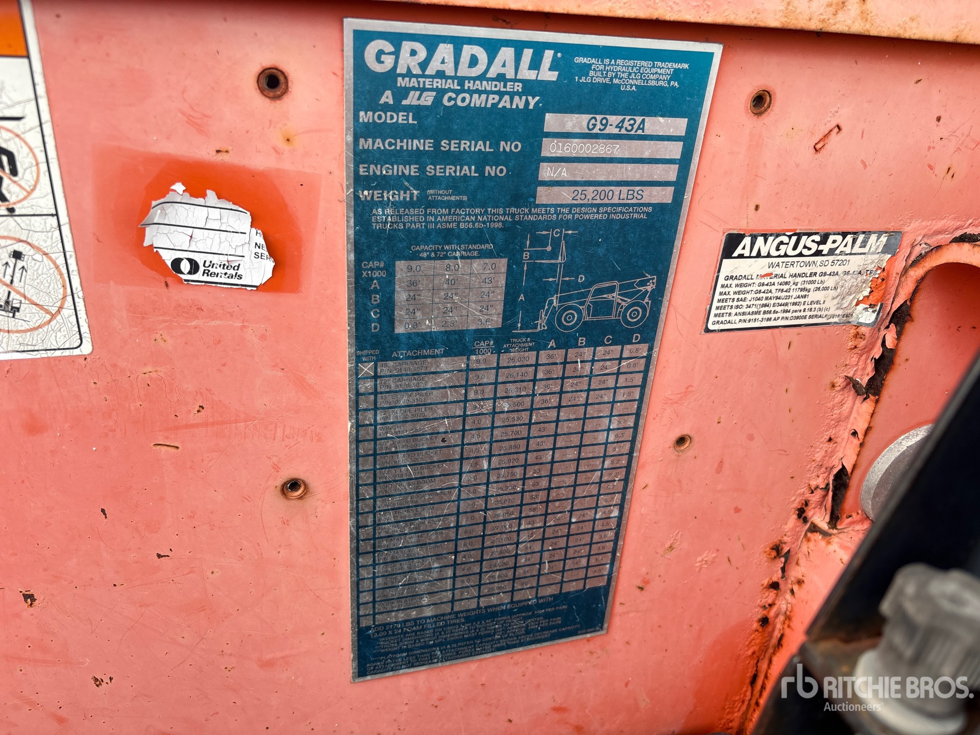 2003 Gradall G9-43A