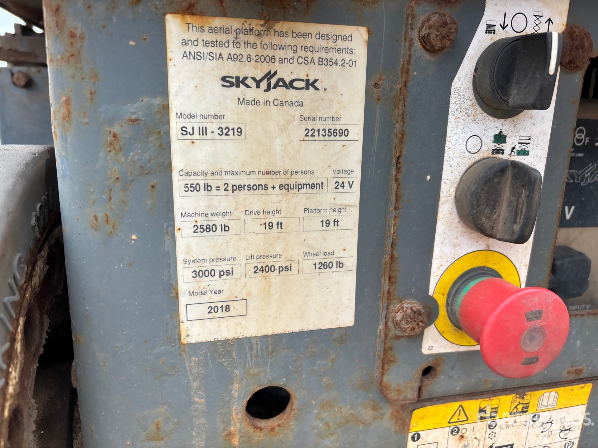 2018 Skyjack SJIII3219